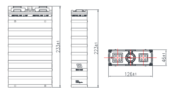 Batería de litio de IEC62619 3.2V 100Ah LiFePO4 para rv 1