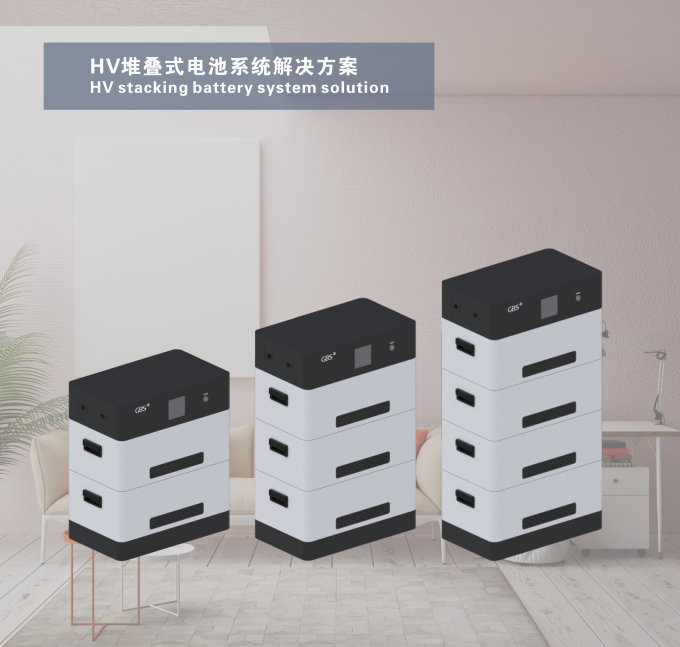 alto voltaje de 48V 96V 144V 192V 288V 384V que apila el sistema de batería para el almacenamiento de energía del hogar 4