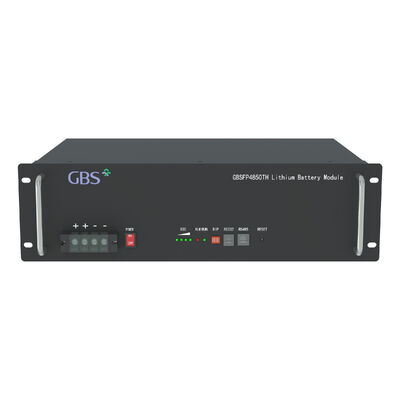 Buen precio Compartido 48V 50Ah LiFePO4 Batería Telecom Almacenamiento de energía RS232 RS485 3000 Ciclos IP20 Clase de protección IP54 en línea