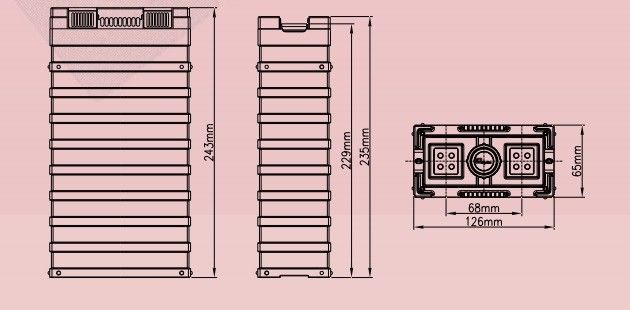 recargable amistoso de energía solar de Eco de las baterías de almacenamiento del hierro del litio de 48V 100Ah-A 0